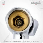 شیر روشویی دو‌دسته قدیمی کرومی - تصویر 3