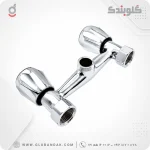 شیر روشویی دو‌دسته قدیمی کرومی - تصویر 2